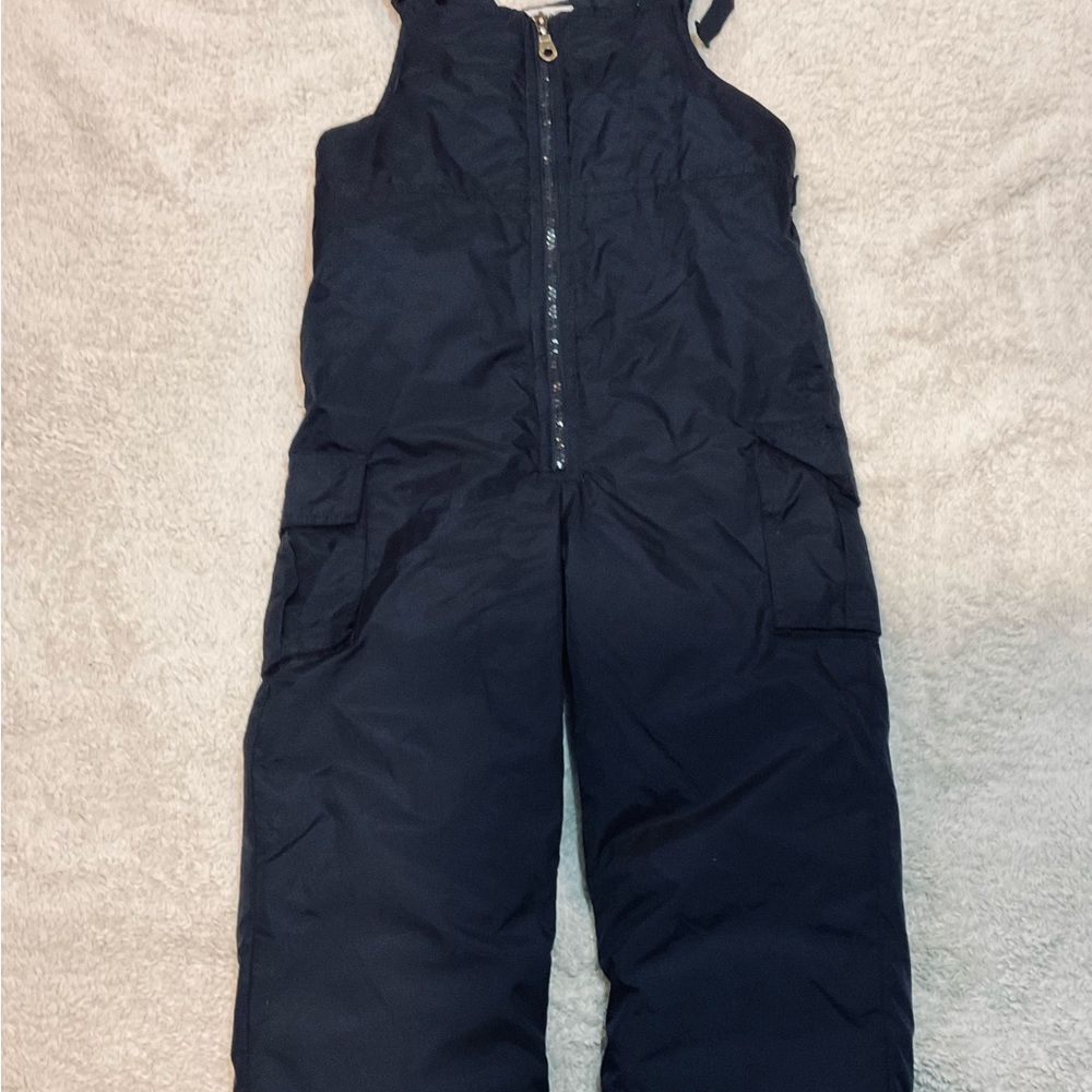 OshKosh Kids Black Snow Overalls Size 7
